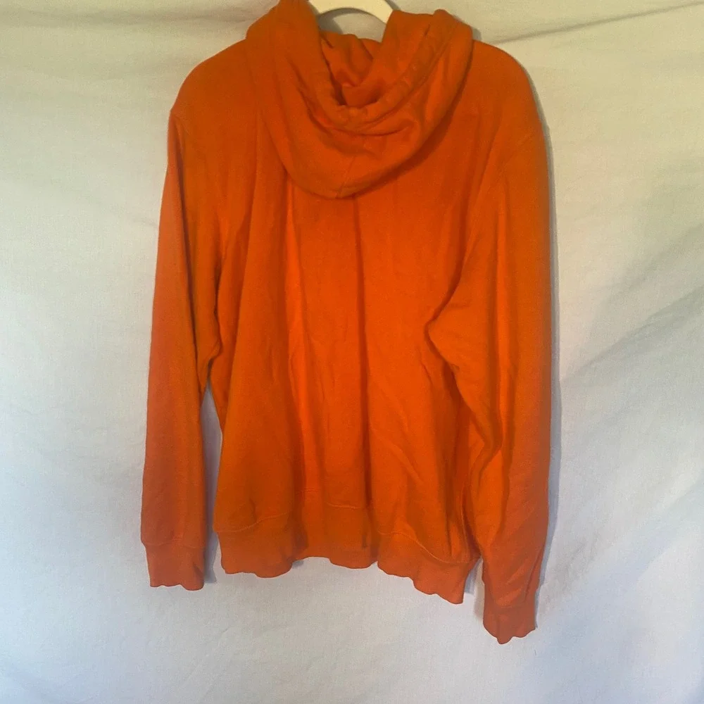 The North Face Mens Orange Half Dome Logo Pullover Hoodie Size Large NF0A3X8C